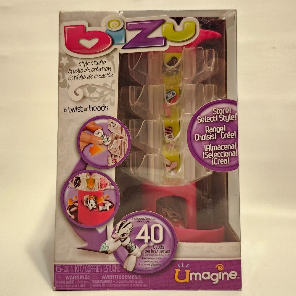 CUTE Spin Master BIZU Style Studio Kit BNIP Includes 40 Beads